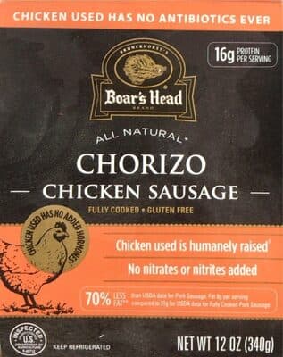 Chorizo Chicken Sausage