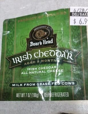 Boars Head Irish Cheddar Cheese