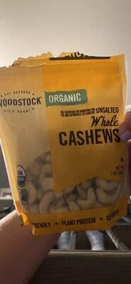 Unsalted Whole Cashews