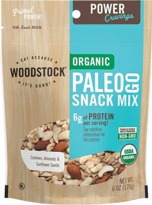 Cashews, Almonds & Sunflower Seeds Organic Paleo Go Snack Mix