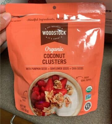 Coconut Organic Clusters With Pumpkin Seeds + Sunflower Seeds + Chia Seeds