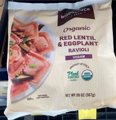 Organic Red Lentil & Eggplant Ravioli