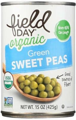 Organic Green Sweet Peas