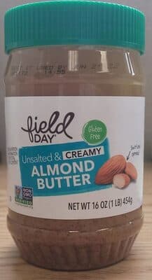 Unsalted & Creamy Almond Butter