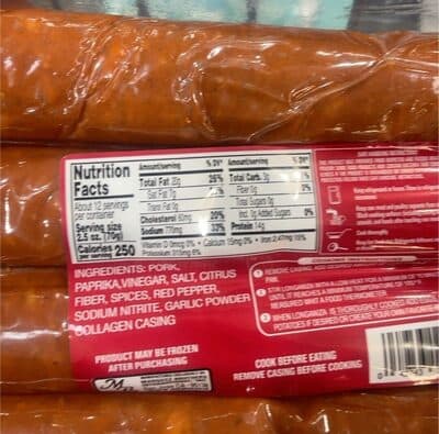 Cured Longaniza