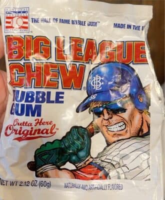 Big league chew bubble gum