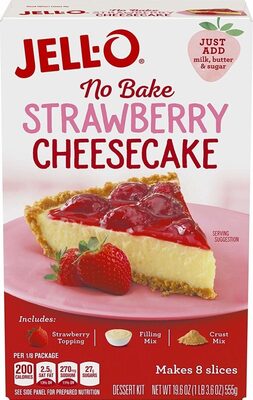 No Bake Strawberry Cheesecake Dessert Kit