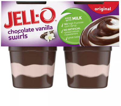 Original Chocolate Vanilla Swirls Pudding Snacks