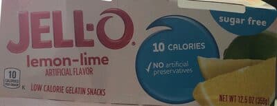 Lemon-Lime Low Calorie Gelatin Snacks