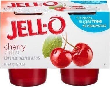 Cherry Low Calorie Gelatin Snacks