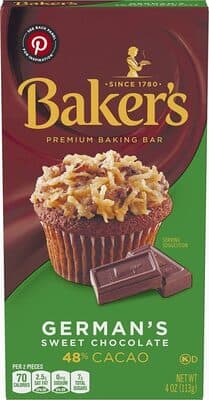 Baker's Sweetened German's Chocolate Baking Bar