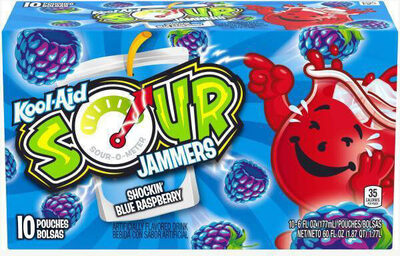 Shockin' Blue Raspberry Sour Jammers Flavored Drink