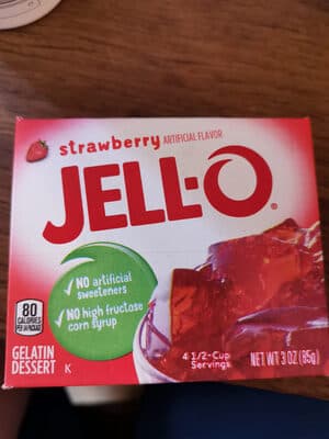 GELATIN DESSERT, STRAWBERRY