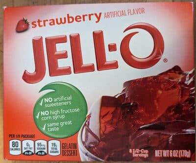 Strawberry Gelatin Dessert