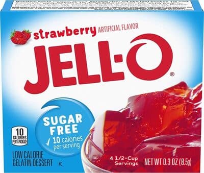 Strawberry Sugar Free Low Calorie Gelatin Dessert