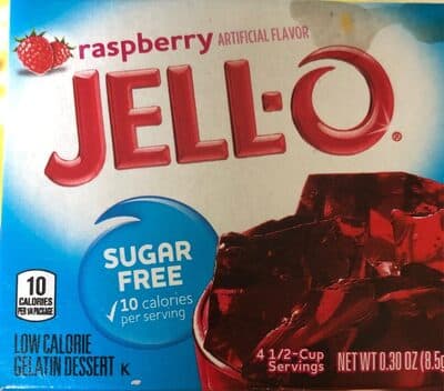 Low Calorie Gelatin Dessert, Raspberry