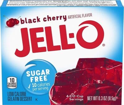 Black Cherry Low Calorie Gelatin Dessert