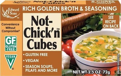 EDWARD & SONS, NOT-CHICK'N NATURAL BOUILLON CUBES