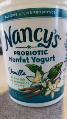 Nancy's Nonfat Yogurt, Vanilla