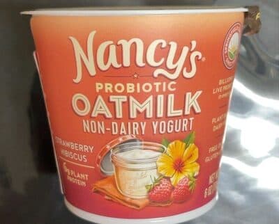 Strawberry Hibiscus Probiotic Oatmilk Non-Dairy Yogurt