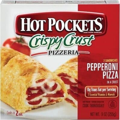 Premium Pepperoni Pizza With Reduced Fat Mozzarella Cheese In A Seasoned Garlic Buttery Crust Sandwiches