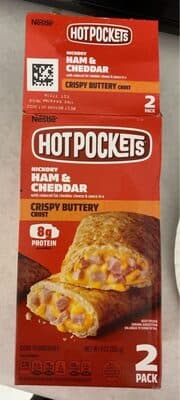 Hickory Ham & Cheddar With Reduced Fat Cheddar Cheese & Sauce In A Crispy Buttery Crust Sandwiches