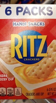 Crackers 'N Cheesy Dip Handi-Snacks