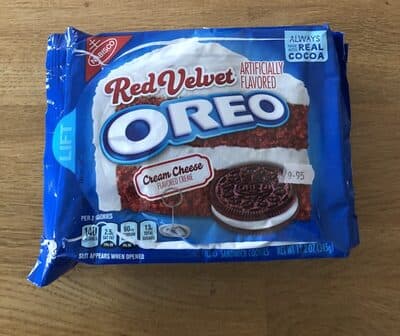 Red Velvet Flavored Sandwich Cookies