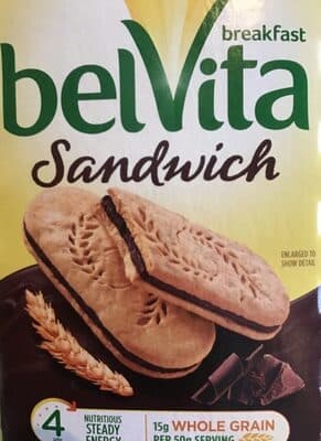 Dark Chocolate Creme Flavored Sandwich Breakfast Biscuits