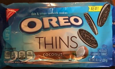 Coconut Creme Flavored Chocolate Sandwich Cookies