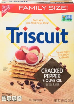 Cracked Pepper & Olive Oil Flavor Crackers