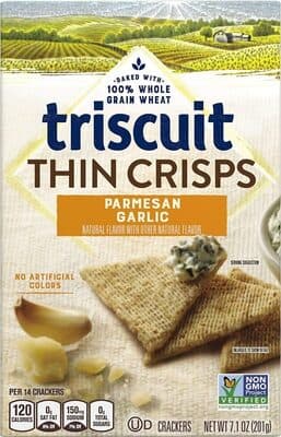 Parmesan Garlic Flavor Thin Crisps Crackers