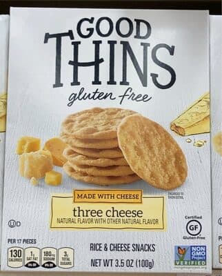Three Cheese Rice & Cheese Snacks