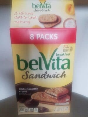 Dark Chocolate Creme Sandwich Breakfast Biscuits