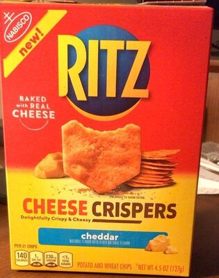 Cheddar Flavor Cheese Crispers Potato and Wheat Chips