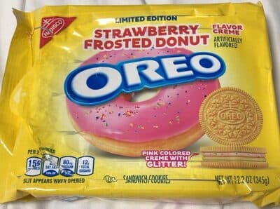 Oreo Strawberry Frosted Donut