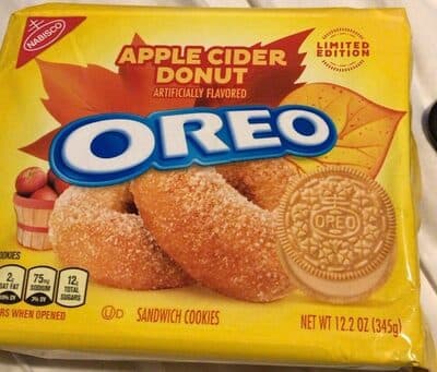 Nabisco Oreo Limited Edition Apple Cider Donut Sandwich Cookies