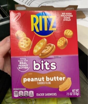 Peanut Butter Flavored Bits Cracker Sandwiches Filling