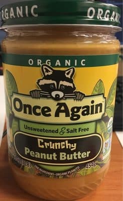 Crunchy Unsweetened Salt Free Peanut Butter