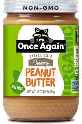 Creamy Unsweetened Salt Free Peanut Butter