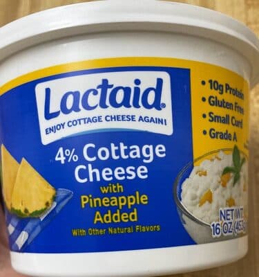 cottage cheese with pineapple added