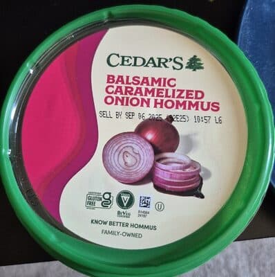 Balsamic Caramelized Onion Hummus