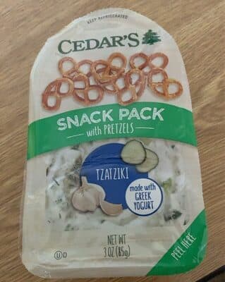 Tzatziki Snack Pack with Pretzels