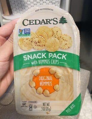 Original Hummus with Hummus Chips Snack Pack