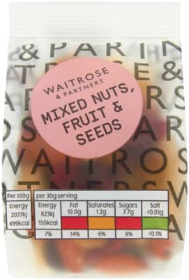 Mixed nuts, fruit & seeds