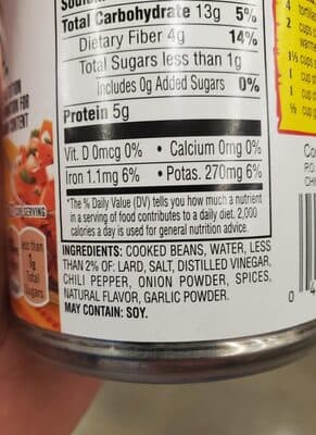 Refried Beans, Restaurant Style Smooth