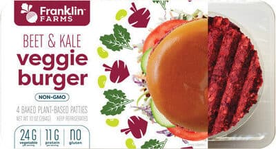 Beet & Kale Baked Plant-Based Veggie Burger Patties