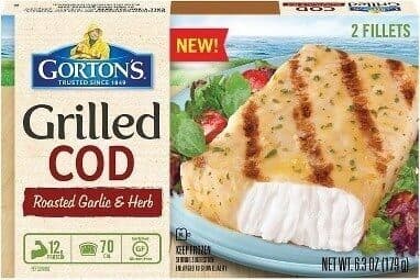 Roasted Garlic & Herb Grilled Cod Fish Fillets