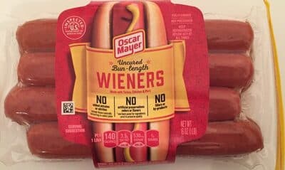 Uncured Bun-Length Wieners