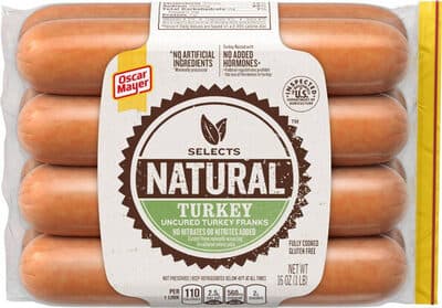 UNCURED TURKEY FRANKS